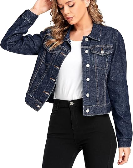 SHORT BODY DENIM JACKET FOR GIRLS