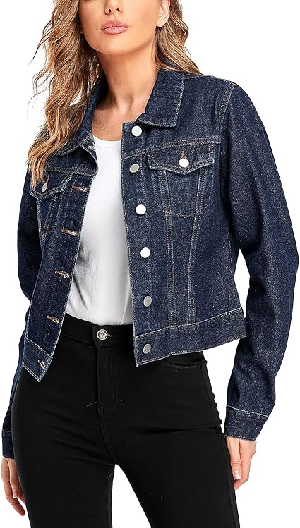 SHORT BODY DENIM JACKET FOR GIRLS