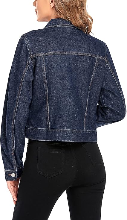 SHORT BODY DENIM JACKET FOR GIRLS